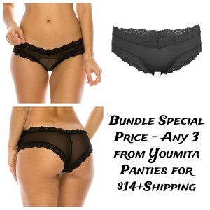 Youmita Semi-sheer Hipster Panty